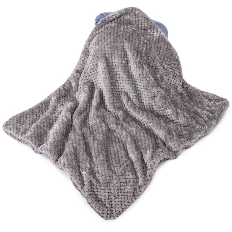 WONDER MIRACLE Fuzzy Dog Blanket or Cat Blanket or Pet Blanket, Warm and Soft, Plush Fleece Receiving Blankets for Dog Bed and Cat Bed, Couch, Sofa, Travel and Outdoor, Camping (Blanket (24" x 32"), DG-Flint Gray) - Image 3